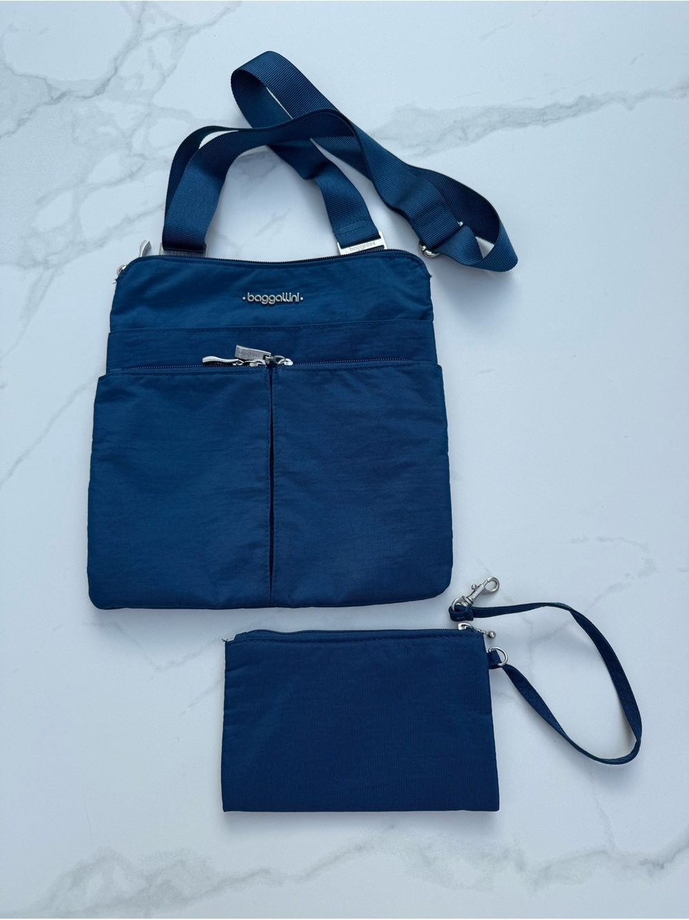 Baggallini Horizon Crossbody Bag Pacific Blue Travel Purse